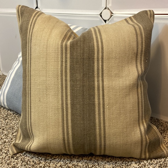 Pottery Barn Other - Pottery Barn Tan Neutral Stripes Texturized Pillow cover